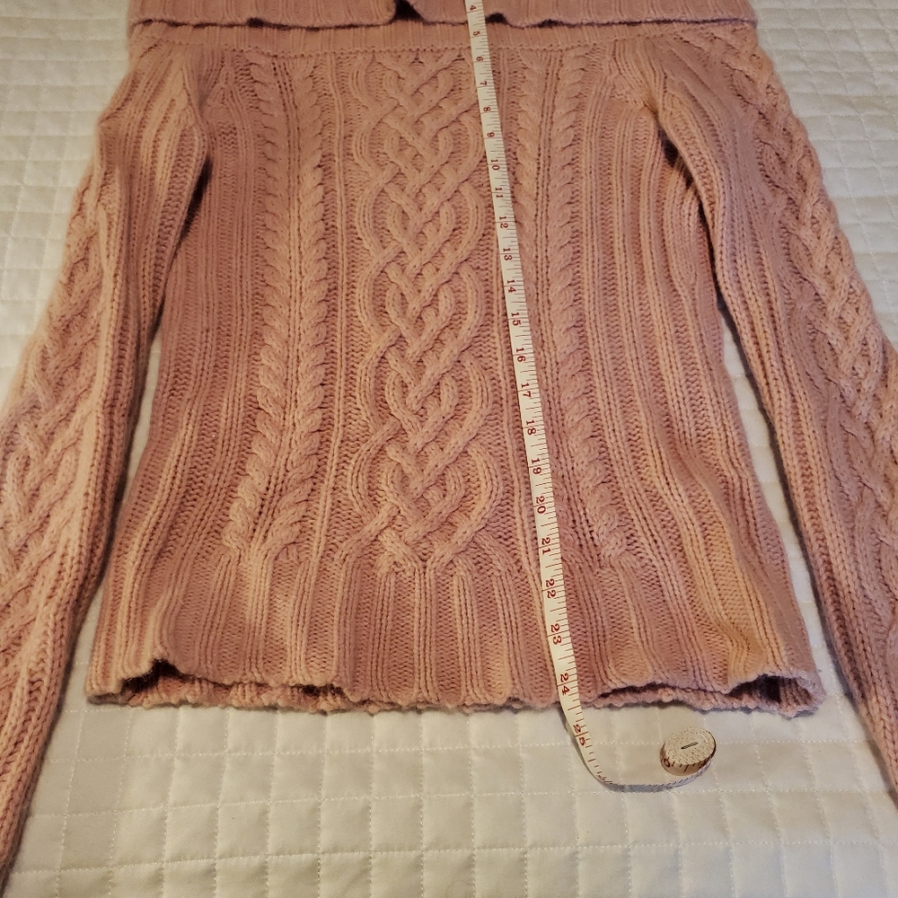 Pink off the shoulder sweater